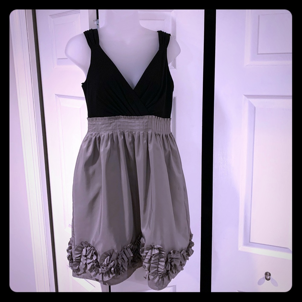 Adorable black and grey dress